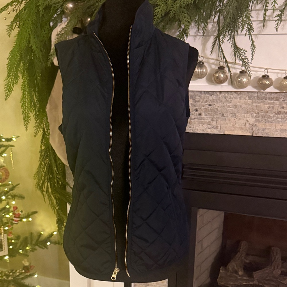 Blue Quilted Vest